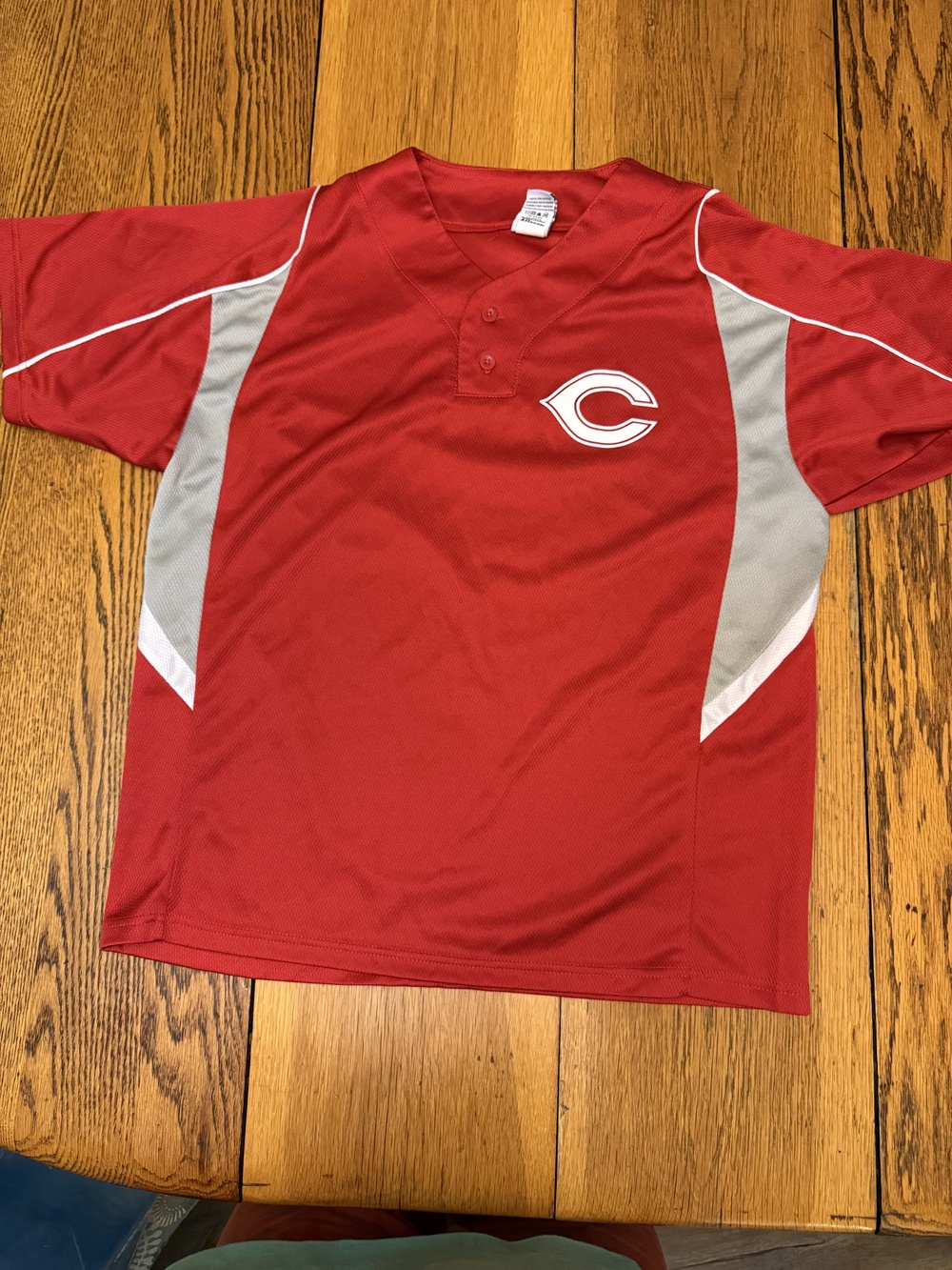 Cincinnati Reds Shirt Youth XL Red Gray MLB Baseball Jersey #7 Alleson Athletic
